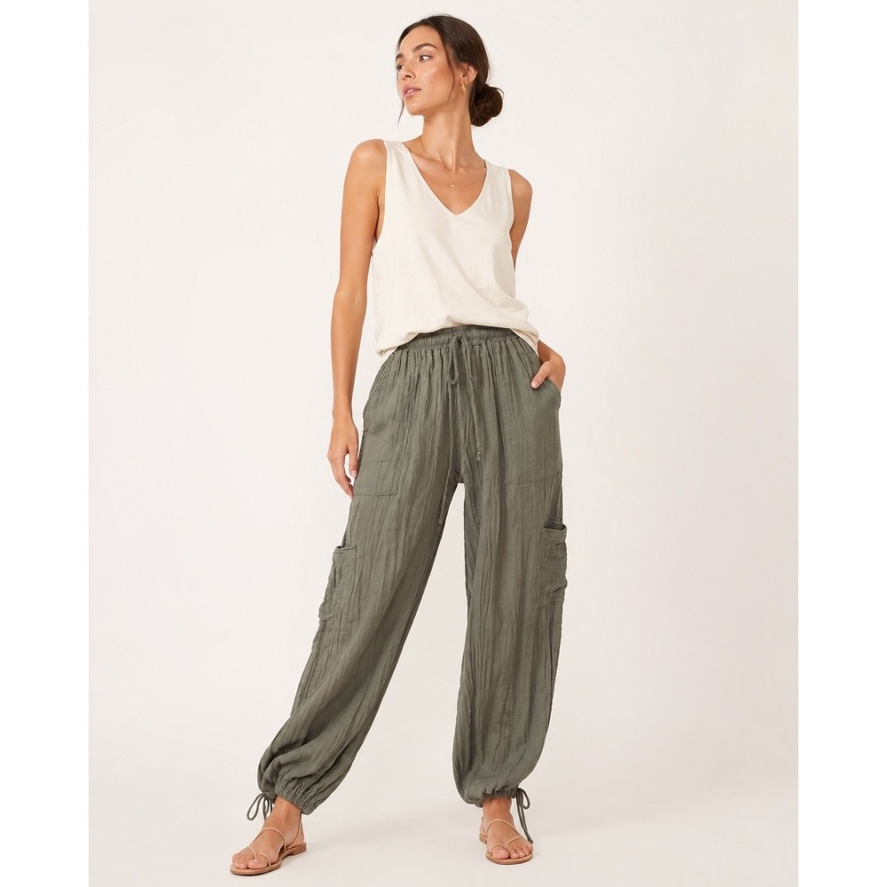 Lotus & Luna Sage Cargo Pants Gorpcore S